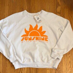 MOTHER The Biggie Message “Sunshine State of Mind” Sweatshirt – Size S